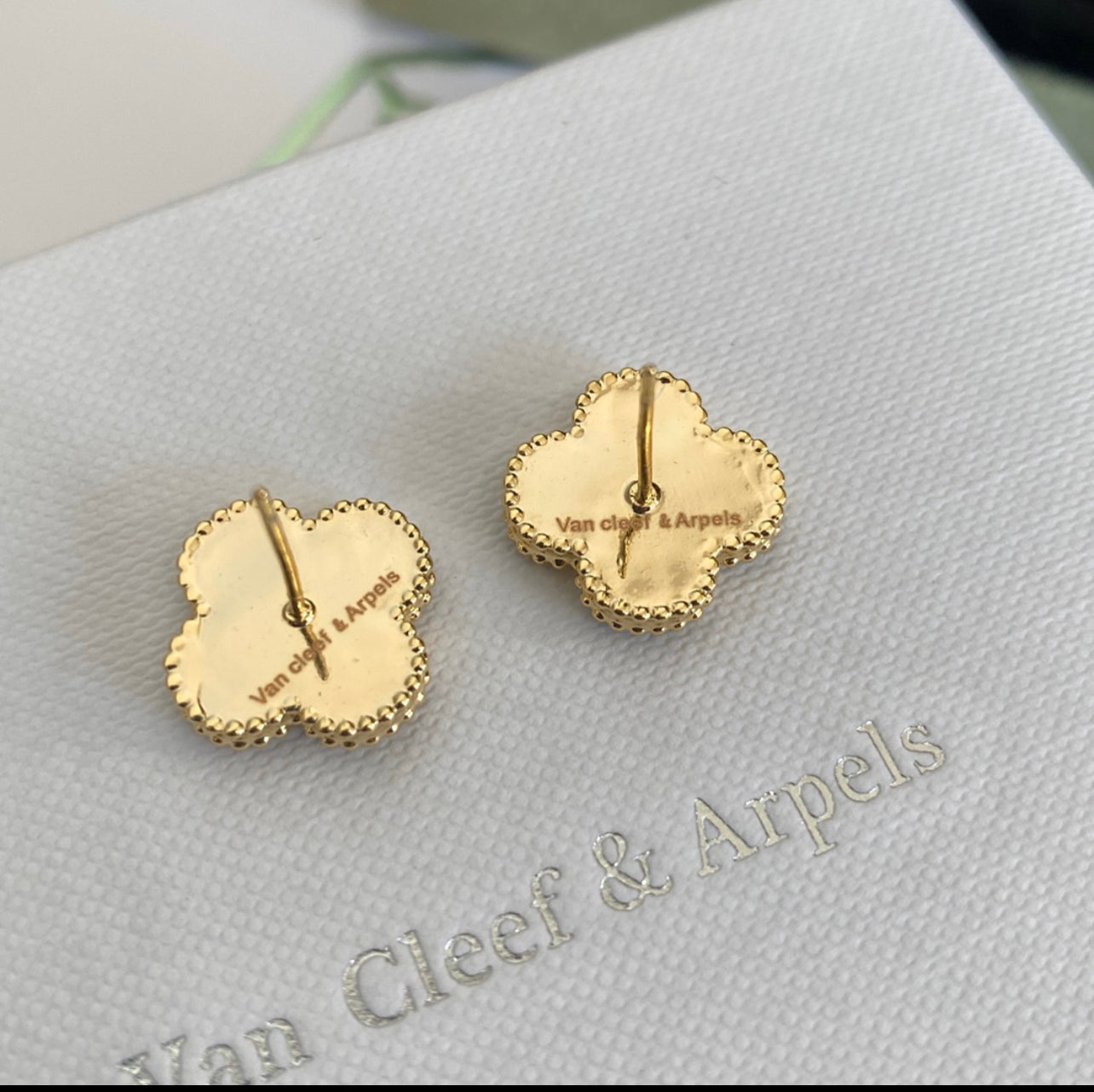 Black and Gold Van Cleef Earrings